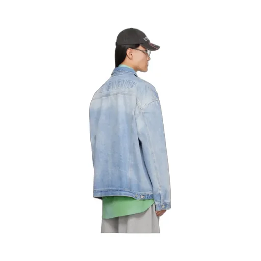 Logo Embossed Denim Jacket