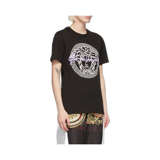 Medusa Motif Logo-Print T-Shirt