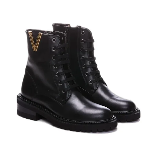Lace-Up Combat Boots