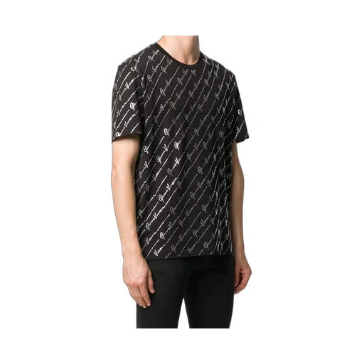 Crystal Decorated Logo Inlaid T-Shirt