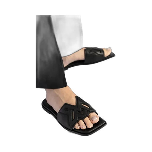 Geometric Slide Sandals