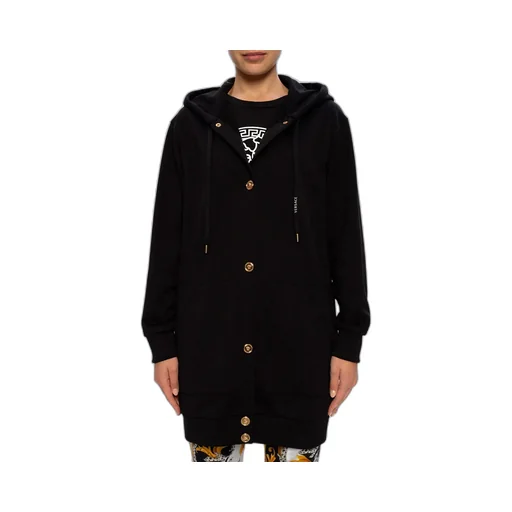 Logo-Print Hoodie Coat