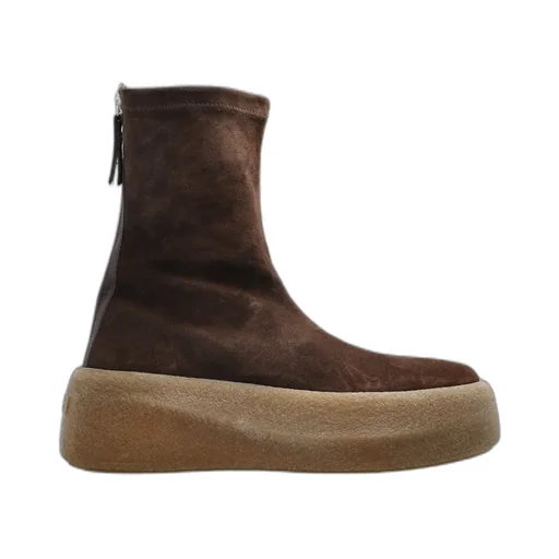 Zip-Detail Platform Boots