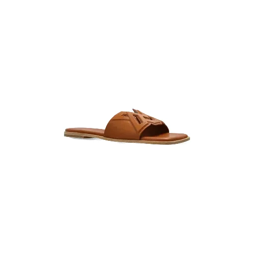 Logo-Debossed Square Open Toe Sandals