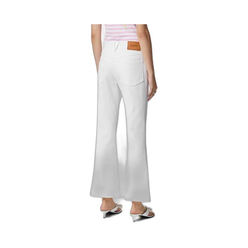 Logo Patch Flared Jeans