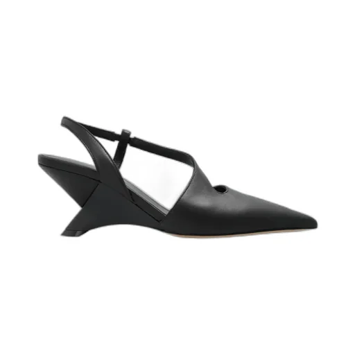 Swan Cut Out Detailed Stiletto Heel Pumps
