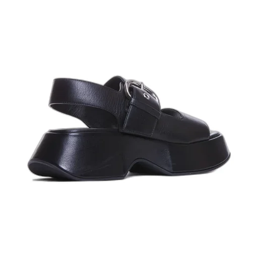 Chunky Buckle Platform Sandals
