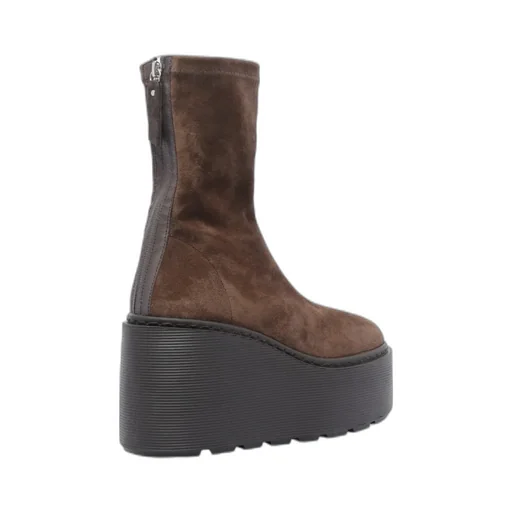 Donna Suede Platform Boots