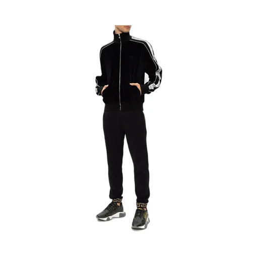 Medusa-Stripe Zipped Sweatshirt
