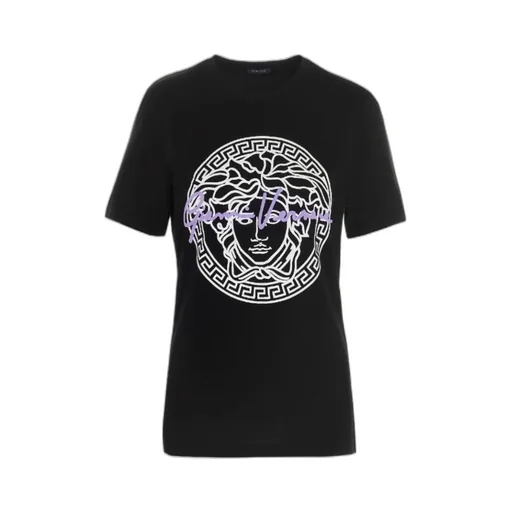 Medusa Motif Logo-Print T-Shirt