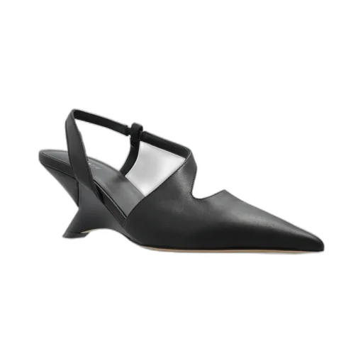 Swan Cut Out Detailed Stiletto Heel Pumps