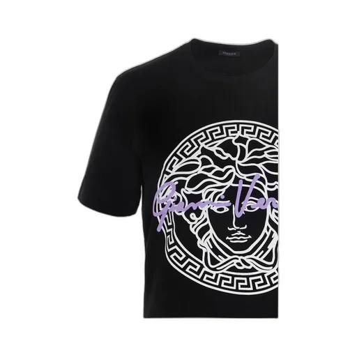 Medusa Motif Logo-Print T-Shirt