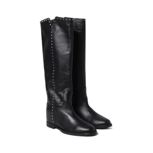 Studded 25Mm Leather Boots