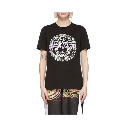 Medusa Motif Logo-Print T-Shirt