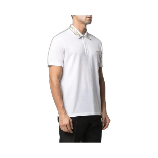 Rhinestone-Embellished Logo Polo Shirt