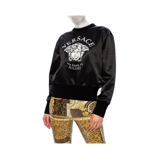 Embroidered Medusa Logo Sweatshirt