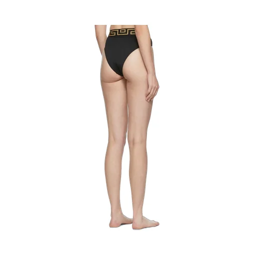 Greca Border High-Waist Swim Briefs