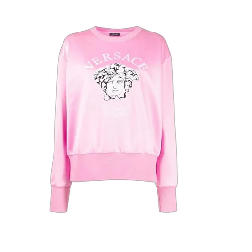 Embroidered Medusa Crew Neck Sweatshirt