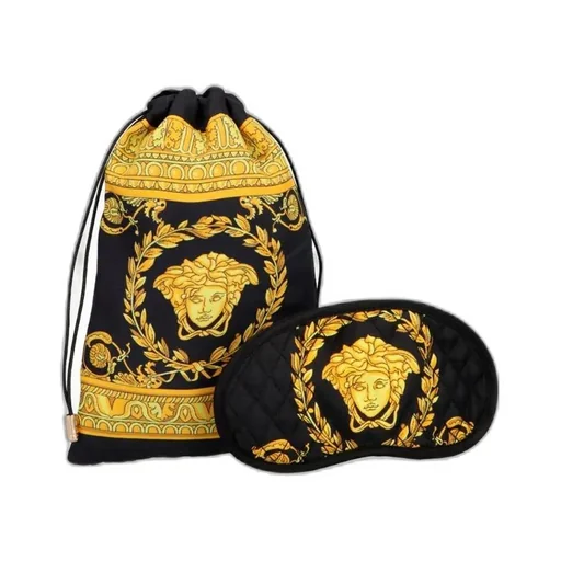 Baroque Print Quilted Eye Mask