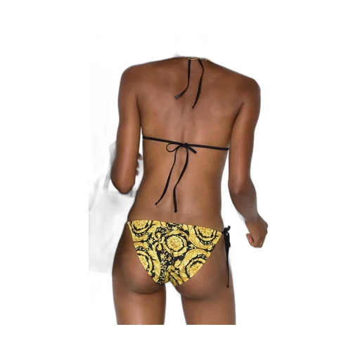 Barocco Printed Tie Detailed Bikini Bottoms