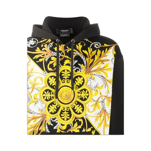 Oversized Barocco Hooded Sweatshirt