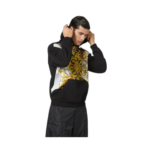 Oversized Barocco Hooded Sweatshirt