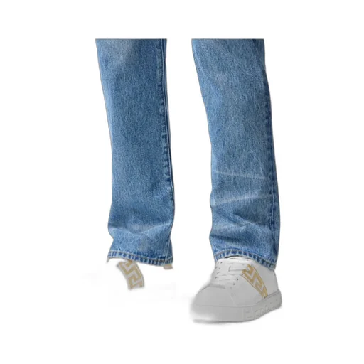Greca Embroidered Low-Top Sneakers
