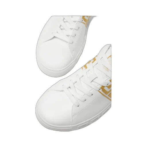 Greca Embroidered Low-Top Sneakers