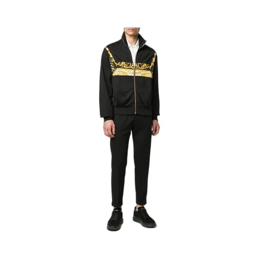 Barocco Logo Print Jacket