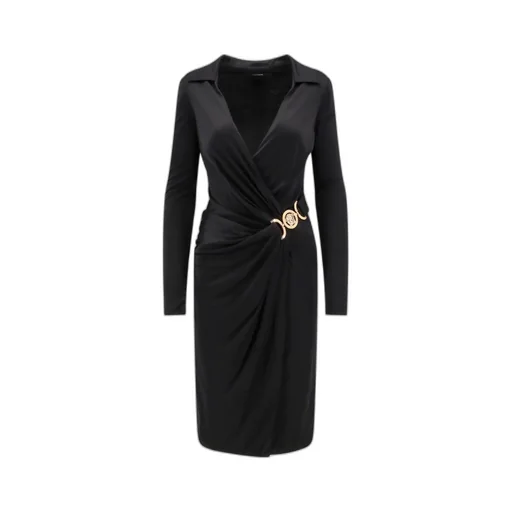 Long-Sleeved V-Neck Dress