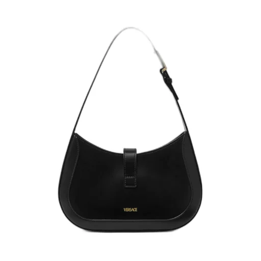Greca Goddess Logo Plaque Small Shoulder Bag