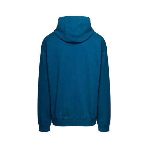 Medusa-Drawstring Rib-Trimmed Hoodie