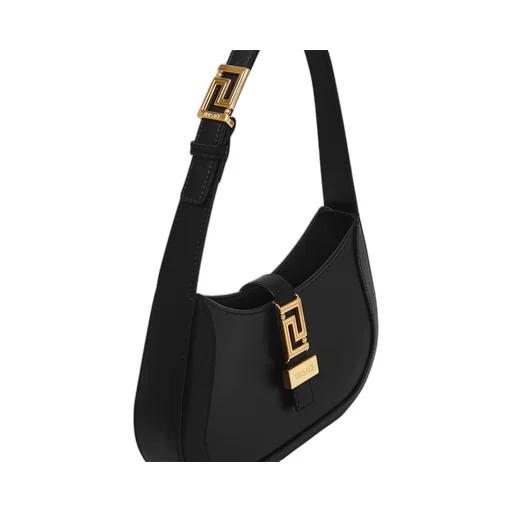 Greca Goddess Logo Plaque Small Shoulder Bag