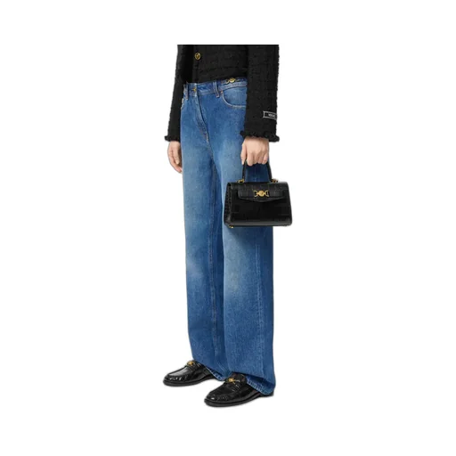 Medusa 95 Embossed Small Handbag