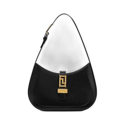 Greca Goddess Logo Plaque Small Shoulder Bag