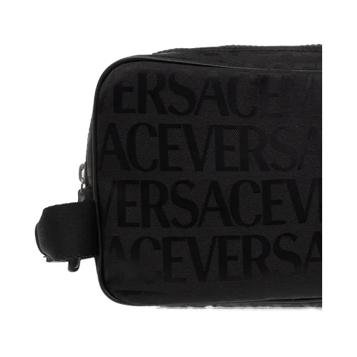 Logo Printed Zipped Wash Bag