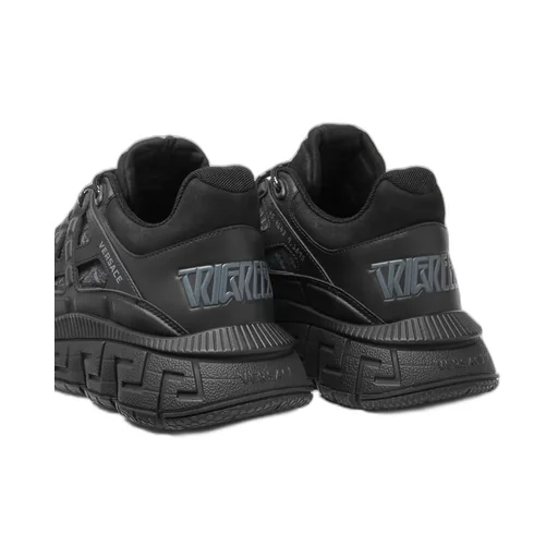Trigreca Barocco-Jacquard Lace-Up Sneakers