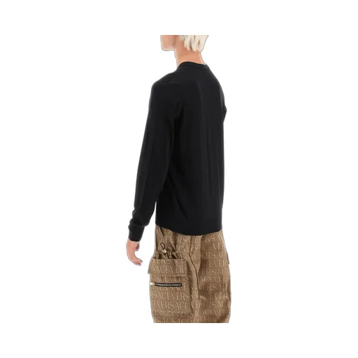 Logo Embroidered Crewneck Knitted Jumper