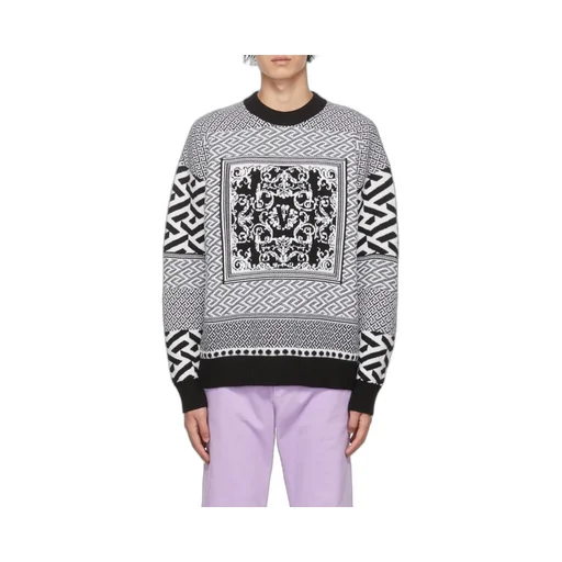 Logo-Motif Jacquard-Knit Jumper