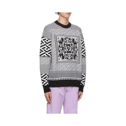 Logo-Motif Jacquard-Knit Jumper