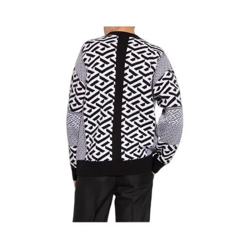 Logo-Motif Jacquard-Knit Jumper