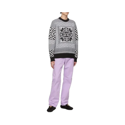 Logo-Motif Jacquard-Knit Jumper
