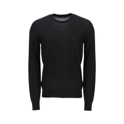 Logo Embroidered Crewneck Knitted Jumper
