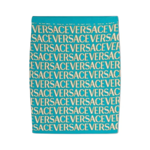 Allover Logo-Jacquard Knitted Mini Skirt