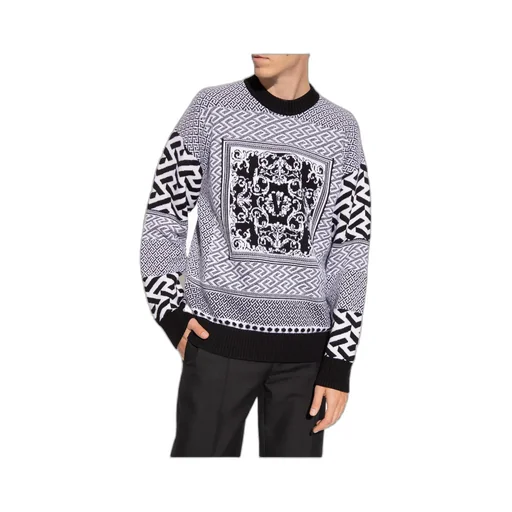 Logo-Motif Jacquard-Knit Jumper