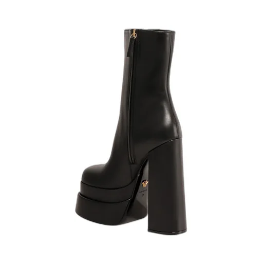 Block Heel Platform Boots