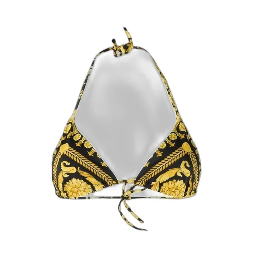 Baroque Printed Triangle Bikini Top