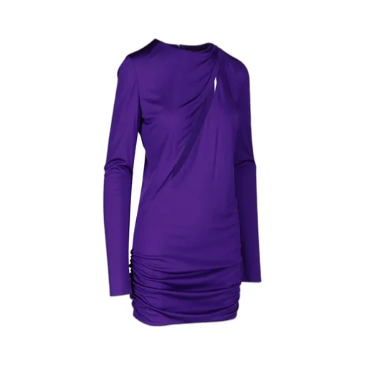 Slash Cut-Out Long Sleeved Mini Dress