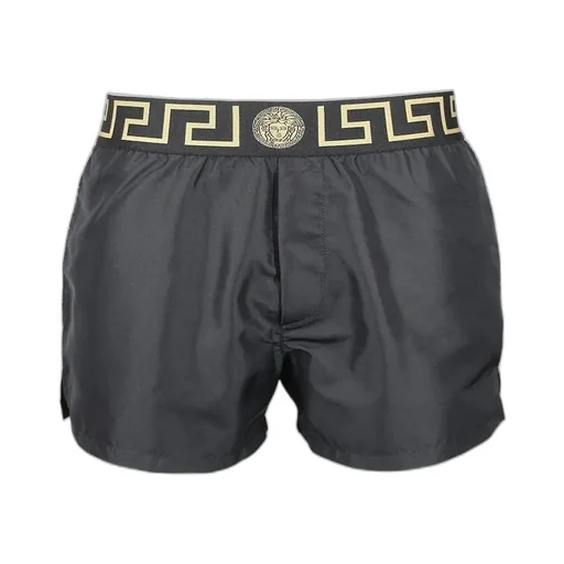 Greca Border Elasticated Waistband Swim Shorts