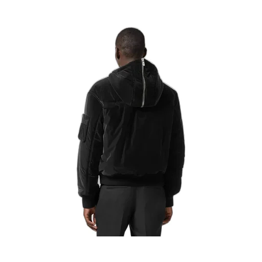 Zip-Detailed Hooded Puffer Jacket